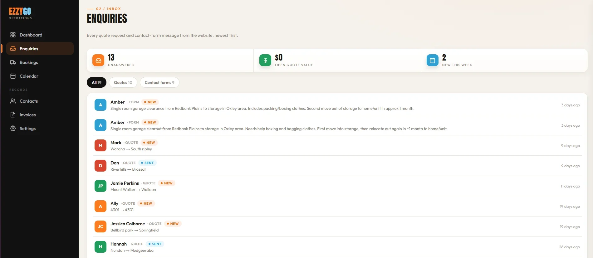 EzzyGo website built by Veleria
